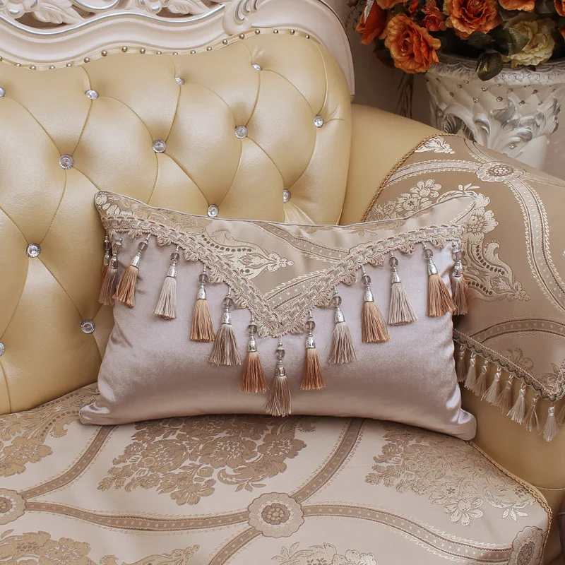 Upscale tassel Pillow Case Home Living Room Comfortable Hotel Home Supplies Pillow Cover Soft Pillowcase