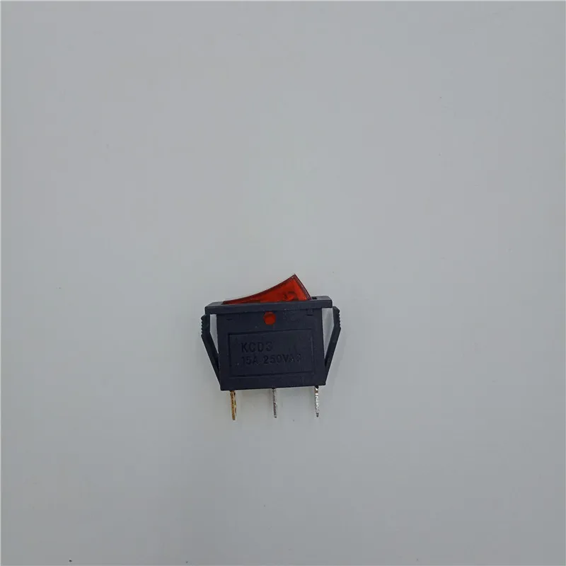 Rocker Switch KCD3 250V 15A 125V สีแดงปุ่ม Light On - Off Rocker สวิทช์ไฟสำหรับ Rayma hot Air เครื่องเชื่อม