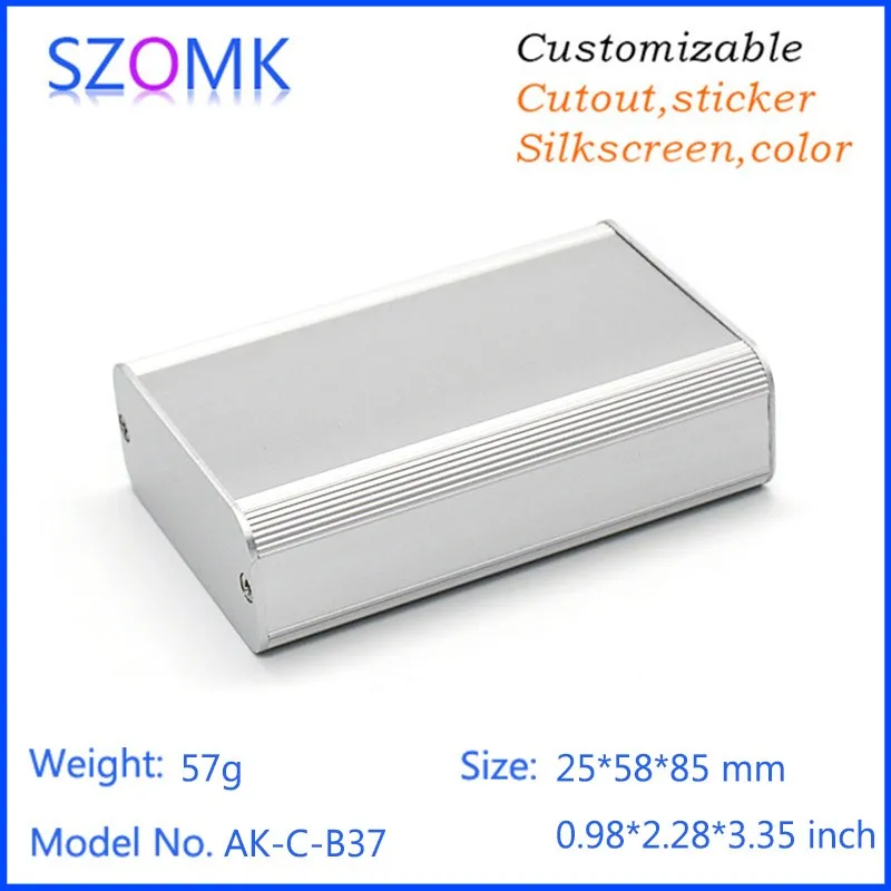 10Pcs 25*58*85mm top sales aluminum enclosure electronic project box electronic case aluminum extrusion enclosure box