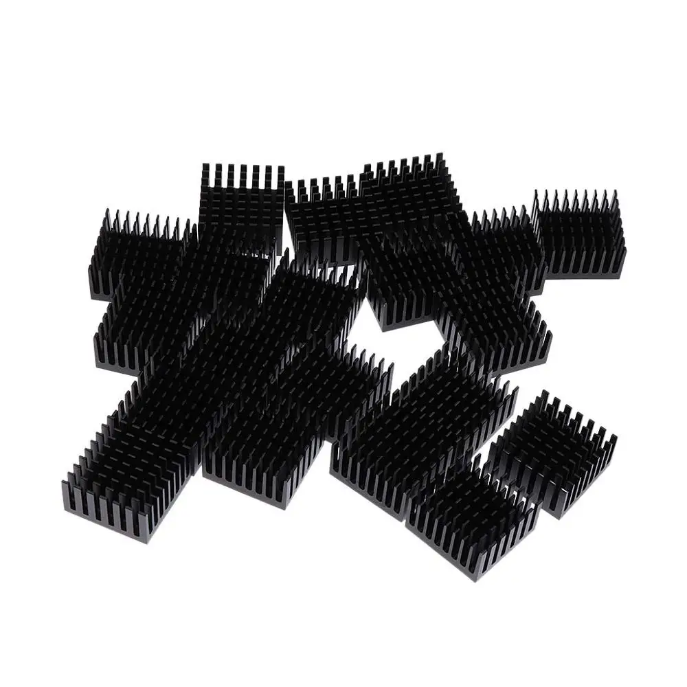 20Pcs Gdstime 28x28x15mm Aluminum Heatsink Heatsinks Cooler Radiator For PGA CPU PC 28mm 15mm  DIY Heatsinks Cooling Cooler
