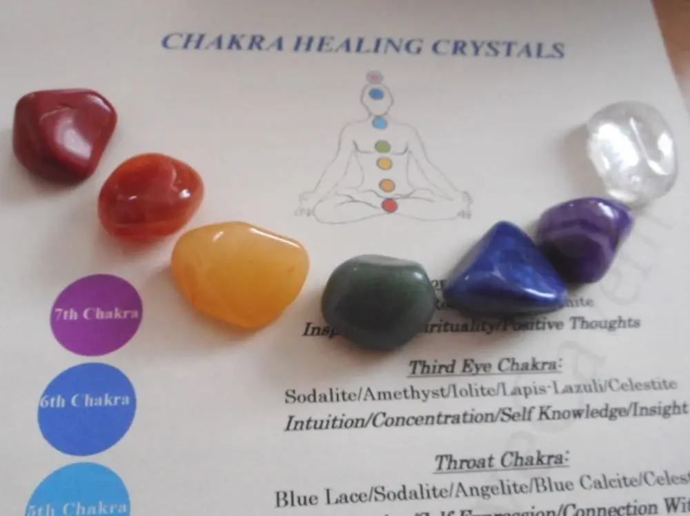 CHAKRA HEALING CRYSTALS - 7 HEALING CRYSTALS - REIKI HEALING, MEDITATION