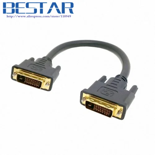 DVI 24+1 DUAL LINK DIGITAL MALE to MALE M/M HDTV VIDEO Monitor EXTENSION CABLE 30CM 1FT