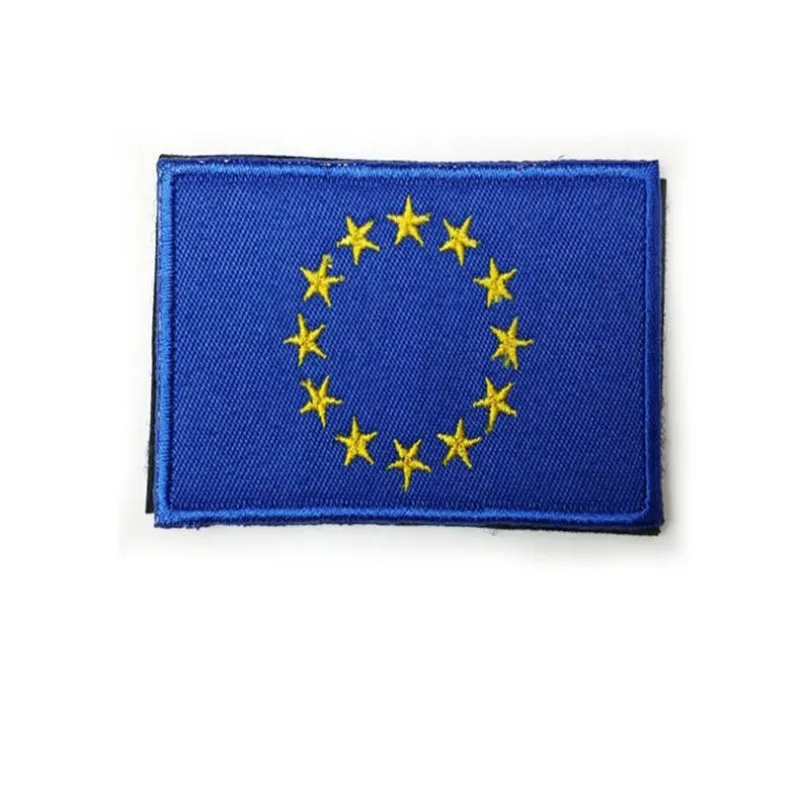 3D Embroidered EU Netherland Croatia Italy New Zealand Flag Patch Sew On Clothes Armband Backpack Sticker DIY Applique 8CM X 5CM