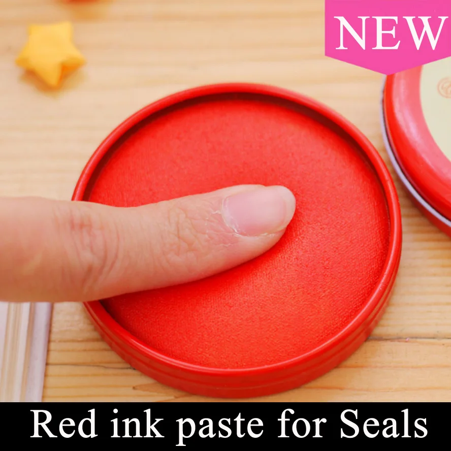 Chinese Ink pad  Painting Red Ink Paste for Stamp Seal Yinni Pad Art Calligraphy Painting Supplies