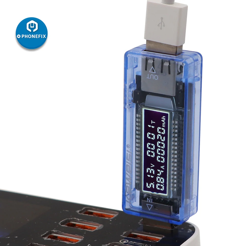 3 In 1 USB Charger Medico Rilevatore di Tensione Multimetro Corrente del Caricatore del USB Per Il Telefono Mobile Corrente di Ricarica Veloce E di Dati di sincronizzazione