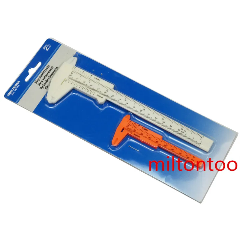 80mm 150mm 6inch Mini Plastic Sliding Vernier Caliper DIY Measure Tool Ruler Sliding caliper thickness guage