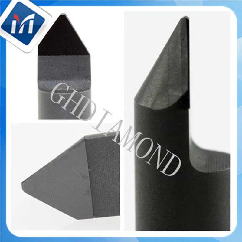 Diamond engraving bit stone tools 6 mm shank cnc end Milling Cutter marble PCD engraver Hard Granite lettering Carving