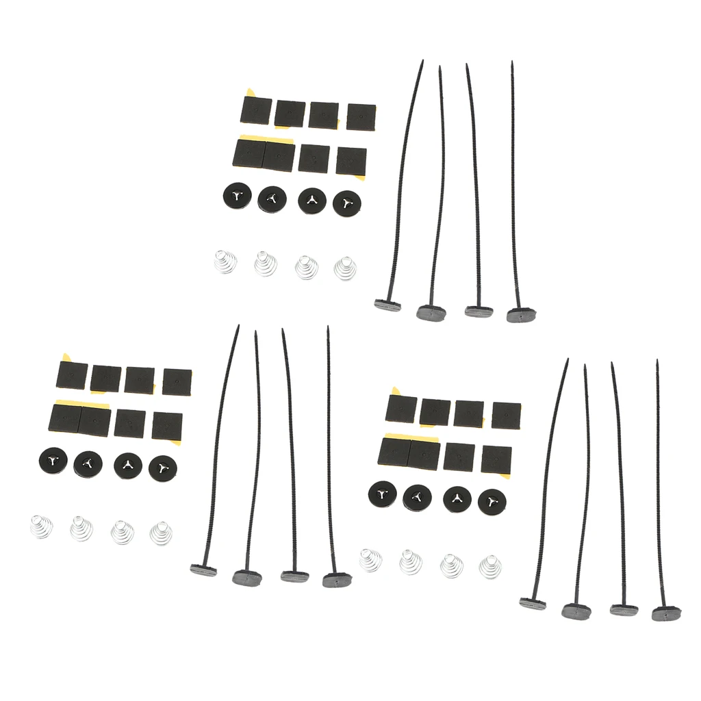 3Set Electric Radiator Fan Ties Straps Mounting Kit Universal Strap Tie Fans Electric Cooling Fan Mounting Kit
