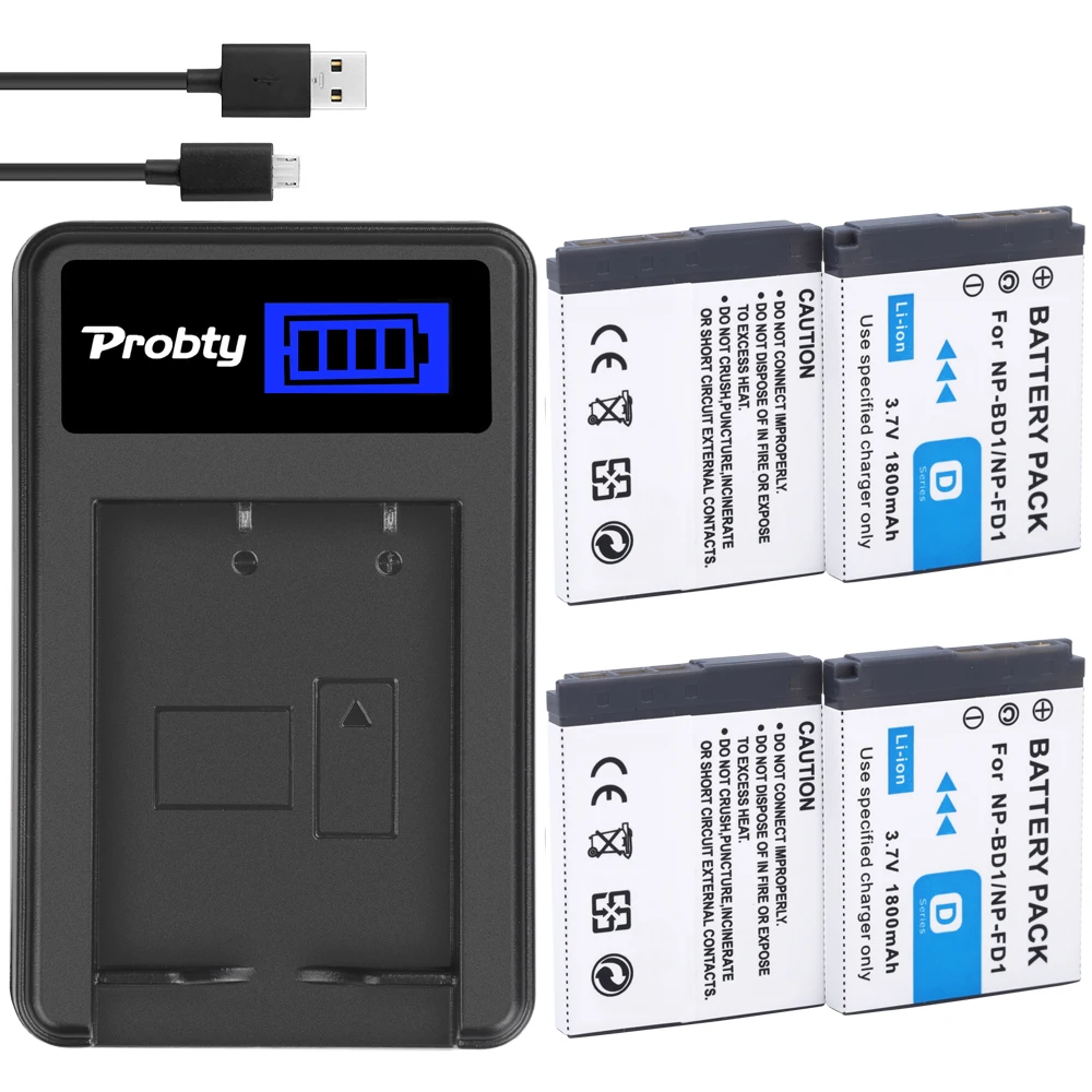 NP-BD1 Battery + Charger for SONY Cyber-Shot DSC-T700H DSC-T900 DSC-T900B DSC-T2 DSC-T70 DSC-T75 DSC-T77 DSC-T90 DSC-T200 DSC-T3