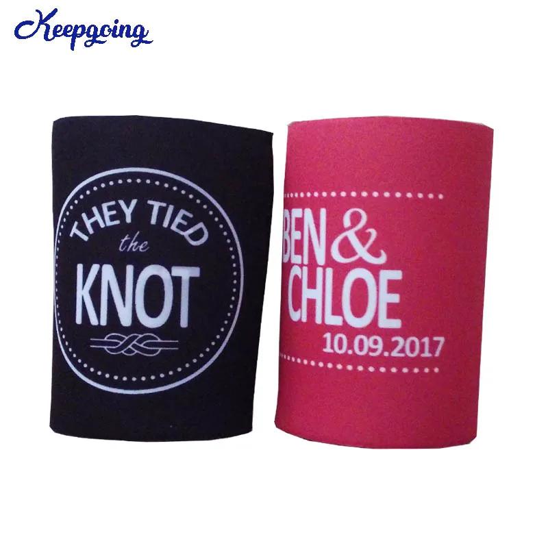 

100pcs/lot Promotion Customer Logo Neoprene Stubby Holder Beer Can Picnic Cooler Thermal Bags Can Holder Drink Sleeve For Wine