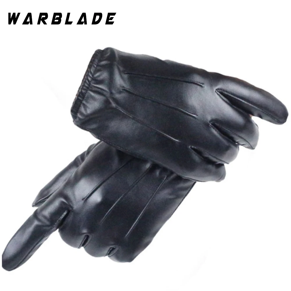 Gants en cuir pour hommes et femmes, pour écran tactile, pour doigt complet, unisexe, luvas WarBLade, tendance, automne et hiver