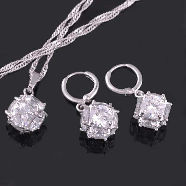 MxGxFam, venta desplegable, conjunto de joyería con bola mágica para mujer, joyería de moda chapada en oro blanco
