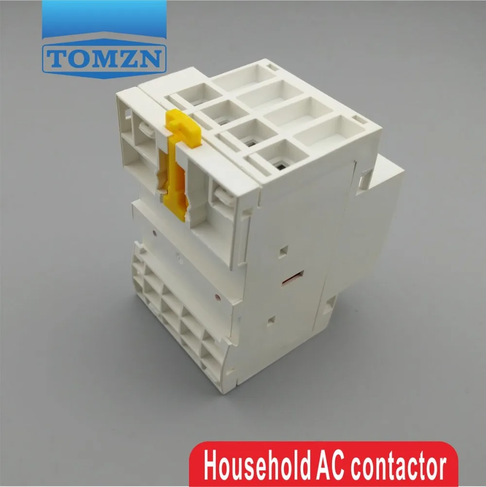 CT1 4P 63A 2NC 2NO 220V coil 400V~ 50/60HZ Din rail Household ac Modular contactor