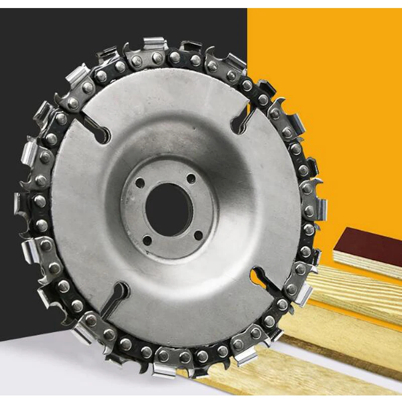 4-Inch Chain Tray Wood Slotted Saw Blade Chain Plate Cutting Piece Angle Grinding For  4"  Angle Grinders