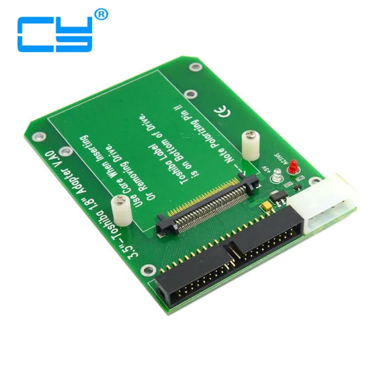 

50PIN 1.8" Micro Drive to 3.5 40pin IDE Adapter for Toshiba Hard Disk Drive card adapter cable