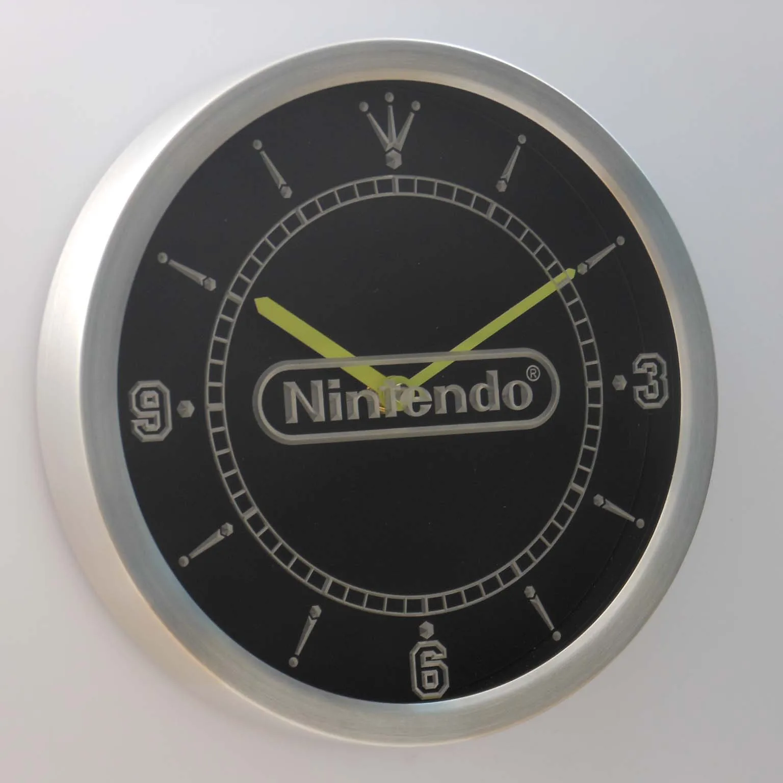 nc0196 Nintendo Game Room Neon Light Signs LED Wall Clock