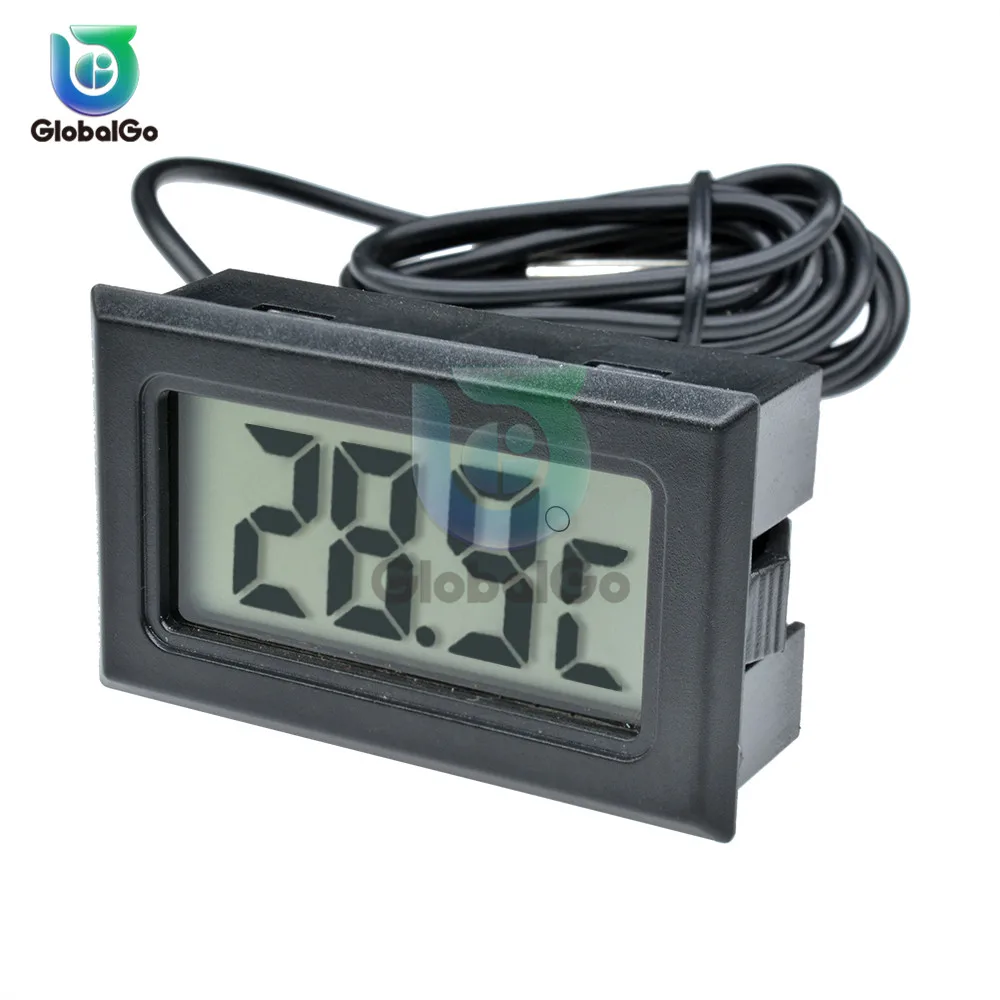 Mini Digital LCD Indoor Convenient Temperature Sensor Meter Thermometer Gauge Outdoor Fish Tank TPM-10 FY-10