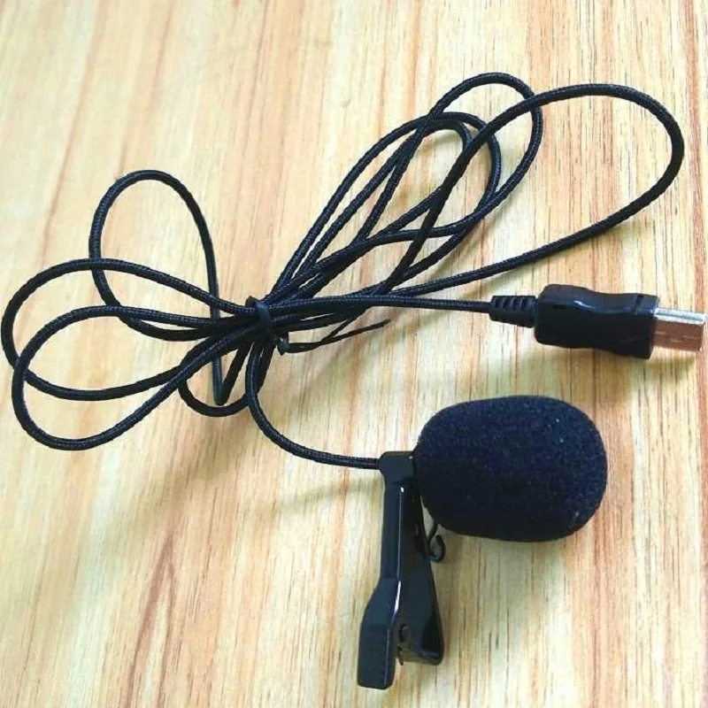 NEW 150cm High Quality 1.15M Gopro Mini USB External Microphone with Collar Clip on Mic for Gopro Hero 4 3+ 3 Camera Accessories