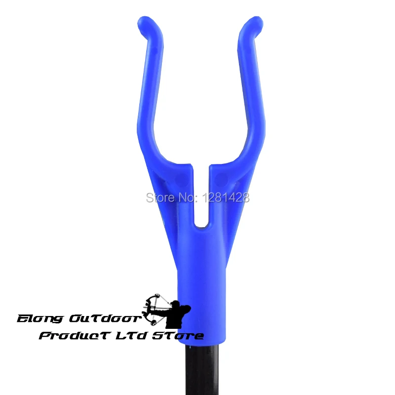 1X New Elong Outdoor Blue Color Archery Removable Bow Stand Holder For Recurve Bow Youth Archer Shooting