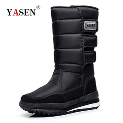 Men Boots Winter With Fur 2022 Warm Snow Boots men Fashion flat winter shoes men waterproof slip-resistant Work Shoes plus size