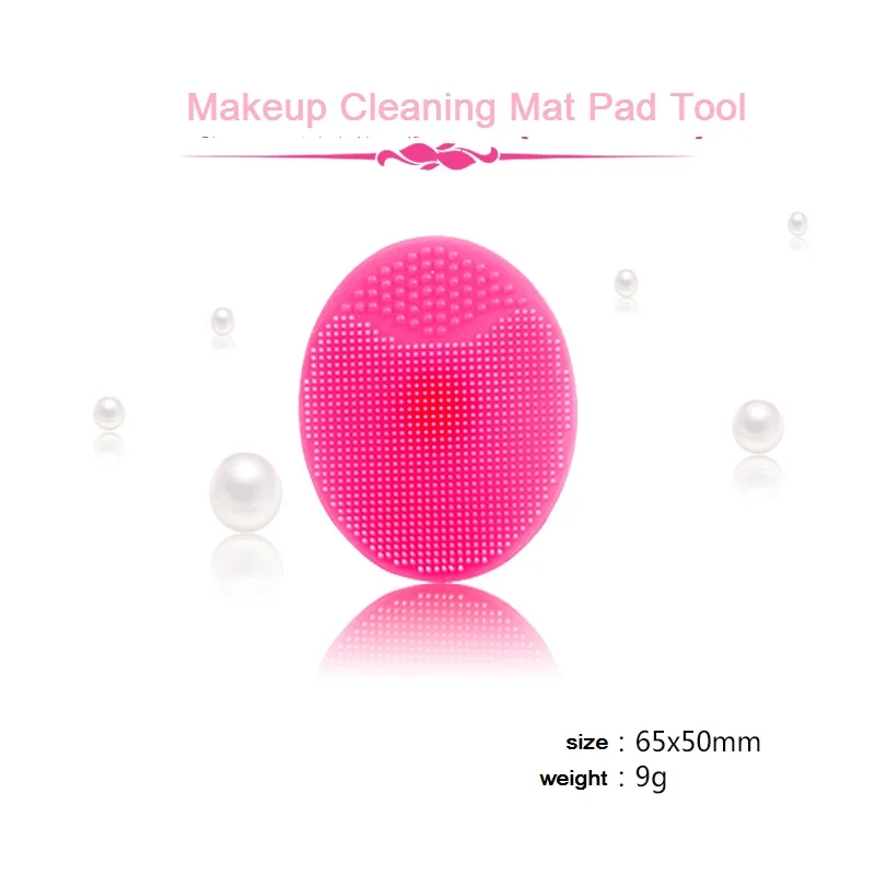 Silicone Cleaning Cosmetic Make Up Washing Brush Gel Cleaner Scrubber Tool Foundation Makeup Cleaning Mat Pad Tool 1pc