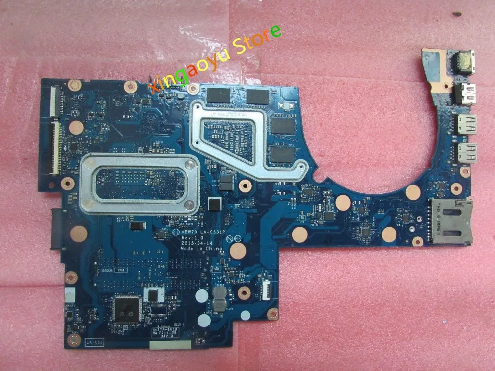 Placa-mãe do portátil para HP 17T-N, M7-N, ABW70, LA-C531P, 813682-501, DDR3L, i5-5200U, 100% testado, Ok