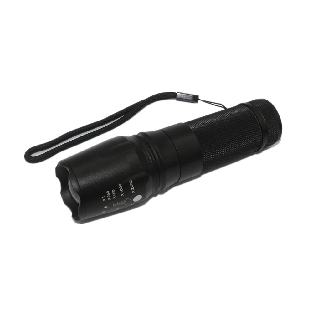 Тактический светильник онарь T6 LED Flash светильник Zoom Torch AAA/18650/26650 батарея Регулировка фокусиросветильник света уличный фонарь