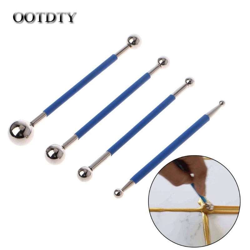 OOTDTY 4 pz/set Doppio in acciaio pressato sfera tile boiacca riparazione bastone di ceramica pavimento stucco colla gap raschiando strumenti di Costruzione