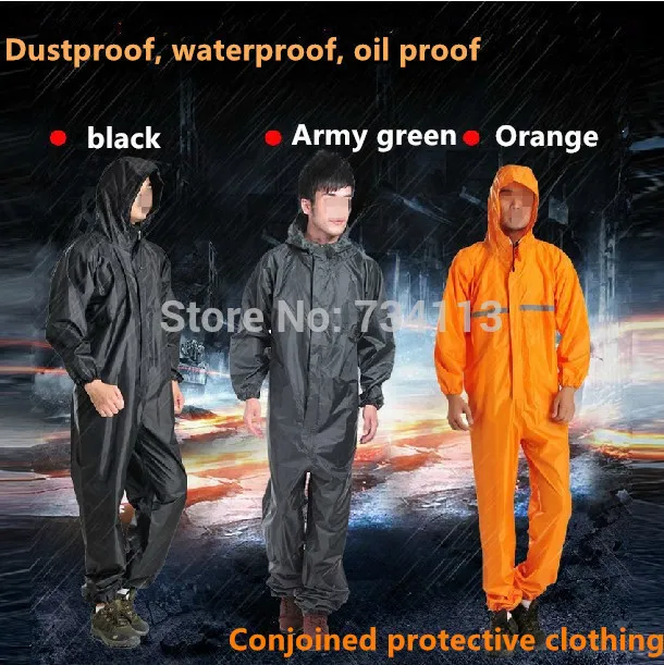 Waterproof work clothes Conjoined raincoats overalls motorcycle raincoat Protection clothing rain suit Dust-proof anti-paint