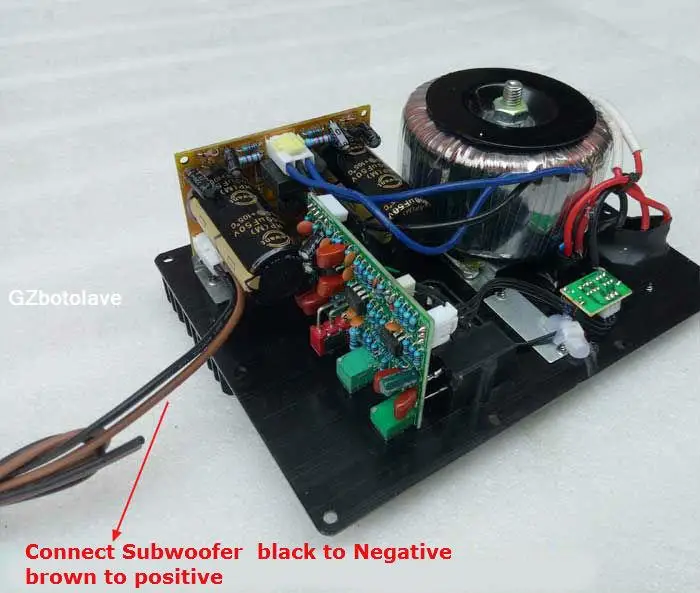 บอร์ดเครื่องขยายเสียงเครื่องขยายเสียงเบสบริสุทธิ์110V 220V 300W พลังสูง