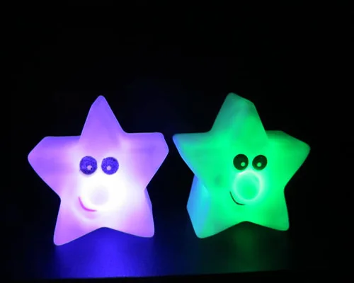 Pentagram Discus Light Little Stars elektroniczne małe światła Led ślubne kolorowe Unisex film i Tv zabawki plastikowe migające 2021