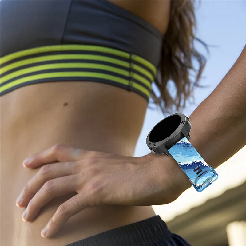 Garmin Fenix 5/5 용 퀵 릴리스 시계 밴드 및 Garmin Forerunner 935 시계 밴드 용 교체 용 22mm 실리콘 손목 스트랩