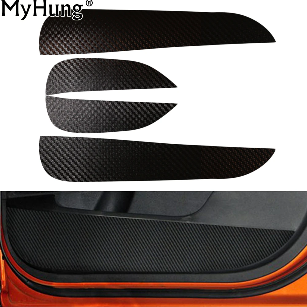 

For Hyundai IX25 Car Door Anti Kick Pad Sticker Door Protection Side Edge Film Carbon Fiber Interior Decoration Mat Car Styling
