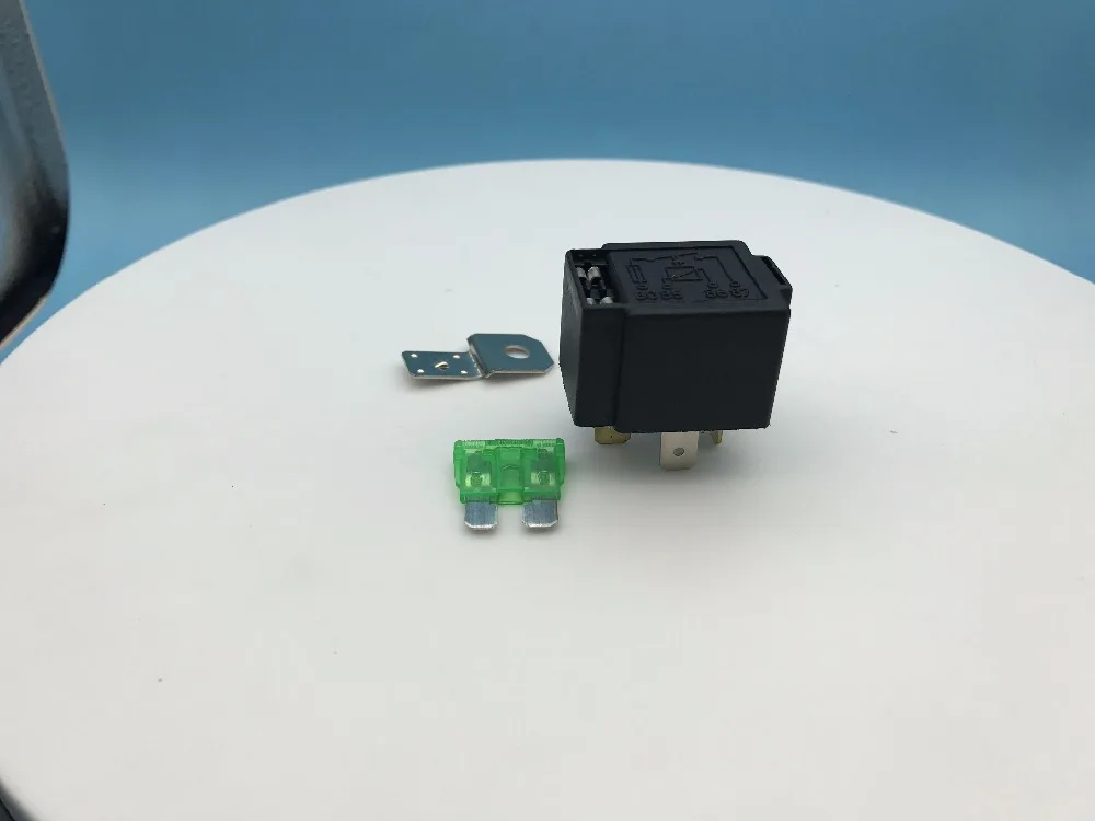 New Fused On/Off Car Motor Automotive Fused Relay DC 12V 30A 4 Pin SPST Metal relay