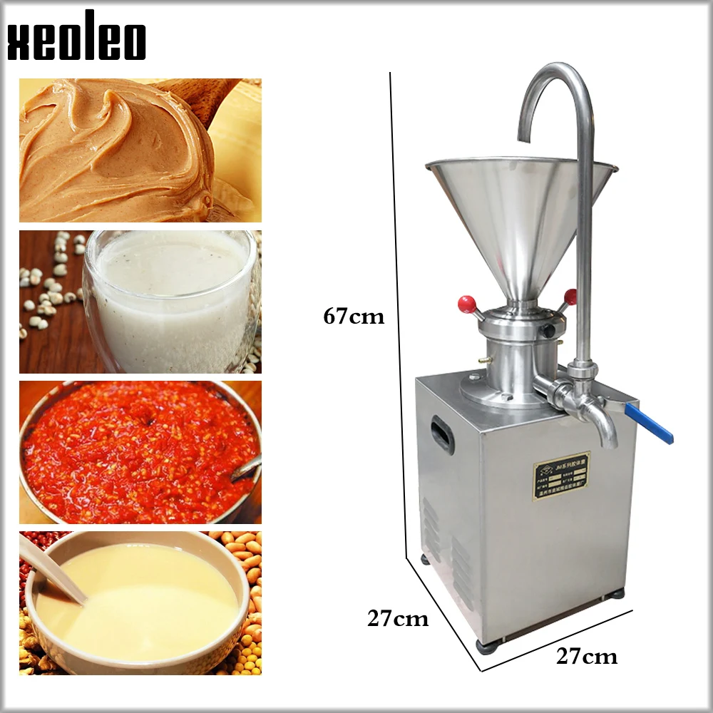 XEOLEO Commerciële Voedsel Colloïdmolen Grinder 1500W Verticale Colloïdmolen voor Vet Pindakaas Colloïdmolen voor Mayonaise