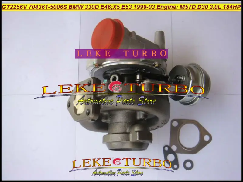 GT2256V 704361 704361-0006 704361-0004 11652248834 22499509 22499519 Turbo For BMW 330D E46 X5 E53 1999- M57D M57 D30 3.0L 185HP