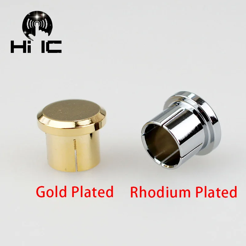 2pcs Protective Cover Gilded Rhodium Plated Covers Dust Cap Shielded Anti-oxidation for RCA  Socket Connector