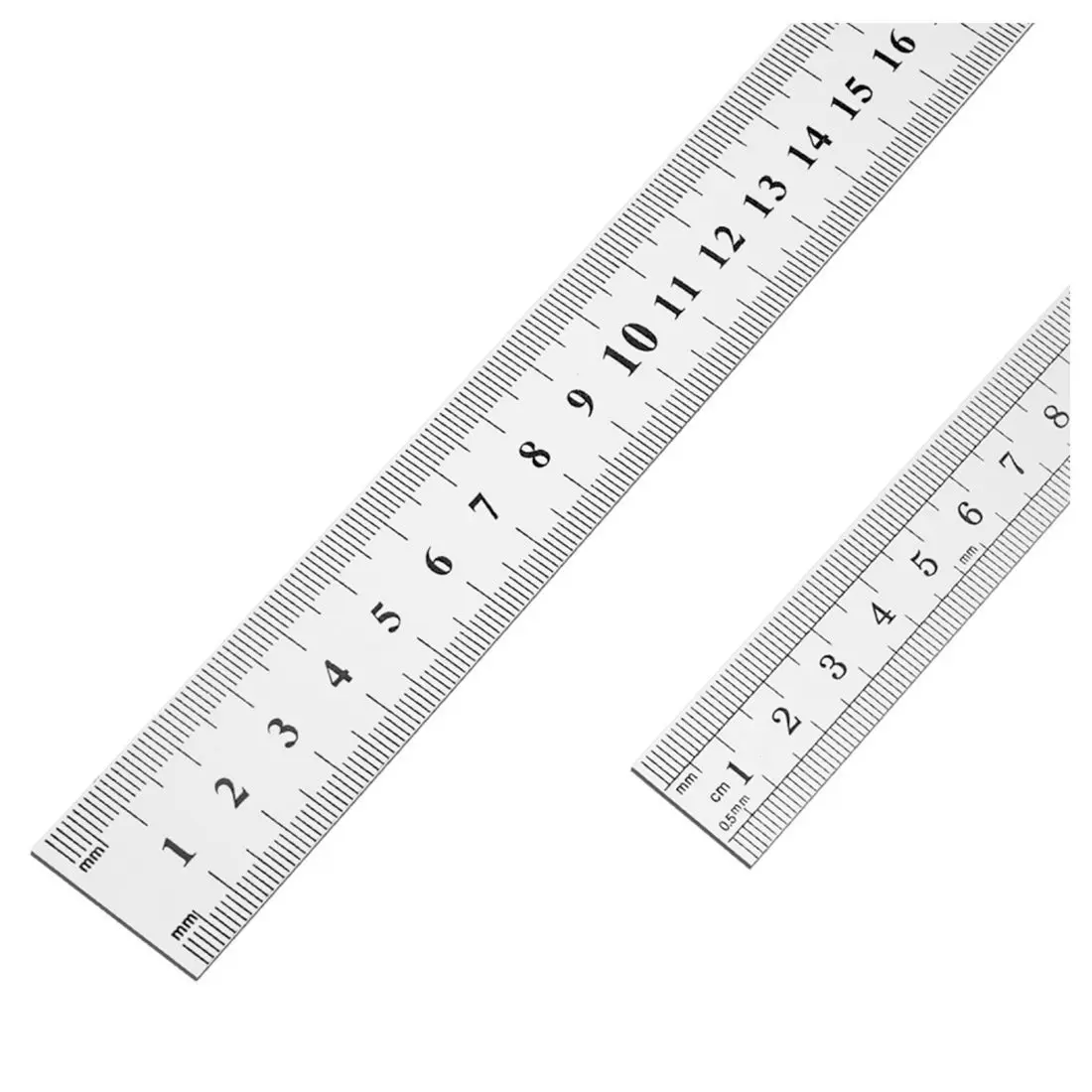Stainless Steel Ruler 12 Inci + 6 Inci Logam Penguasa
