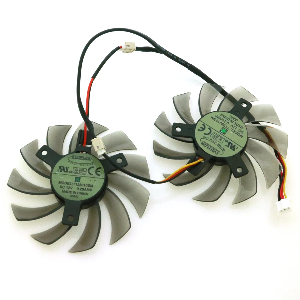 Free Shipping T128010SM 75mm DC12V 0.20A 40*40*40mm For GIGABYTE Graphics Card Cooler Cooling Fan