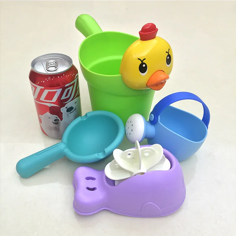 Baby Bath Toy Shampoo Cup Flower Sprinkler Four Piece Suit Interest Cultivation Intellectual Development Baby Bath Toy