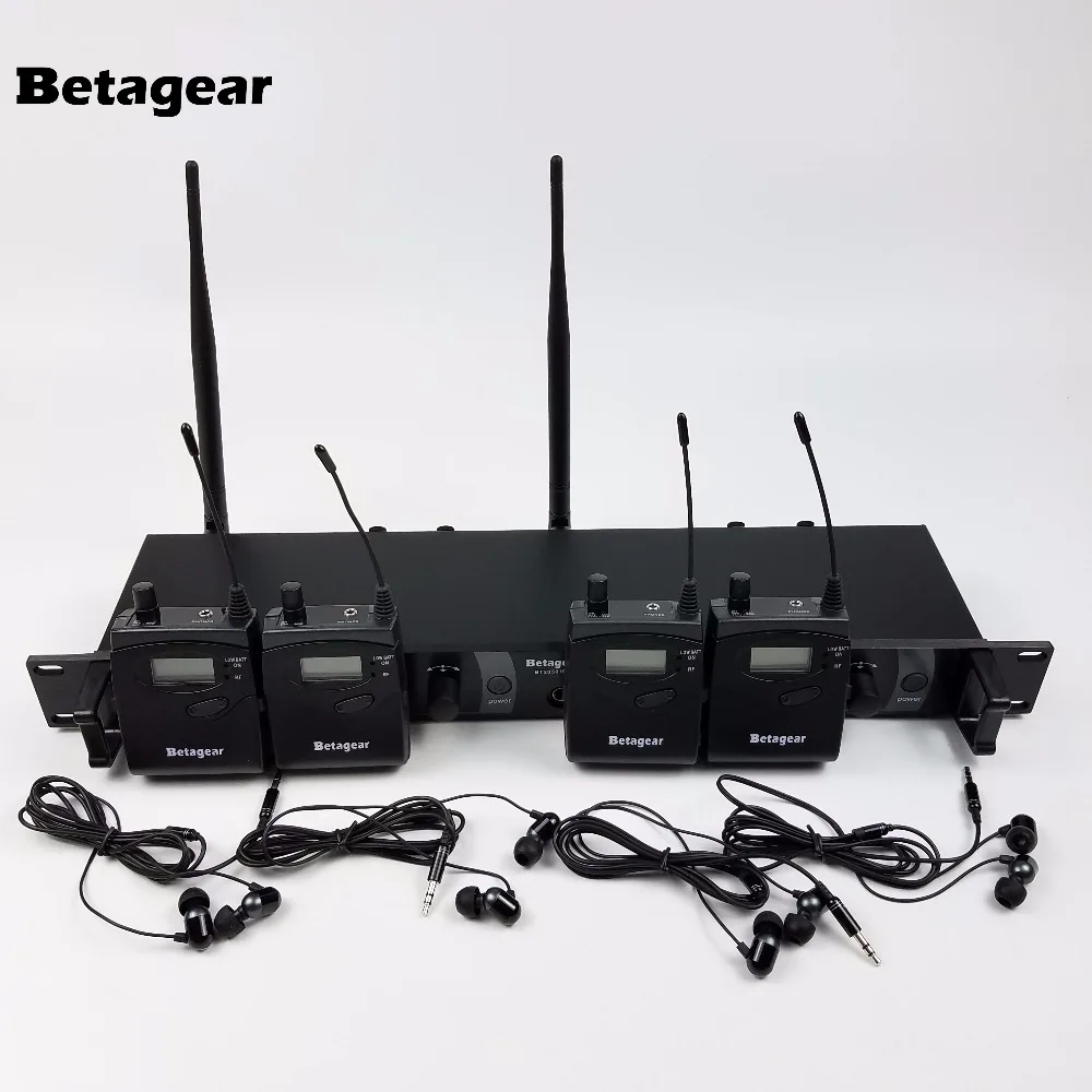 Betagear Free shipping SR2050 In-Ear Wireless Monitors 4 Receivers in ear monitor stage professional audio equipment for stage