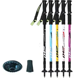 PIOMEER 야외 여행 캠핑 하이킹 등산 워킹 스틱 6061 알루미늄 AlloyAlpenstock 스키 트레킹 폴 1pc