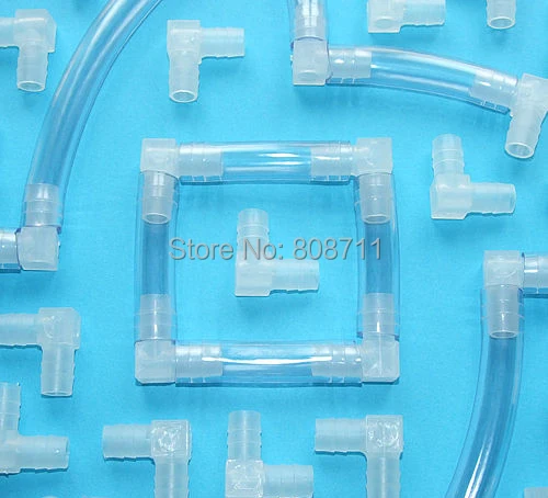 

10pcs/lot 2.5mm Plastic Barbed Connector, Elbow Tube Joiner, Hose Pipe Fitting, for Medical, Aquarium, Scientific use