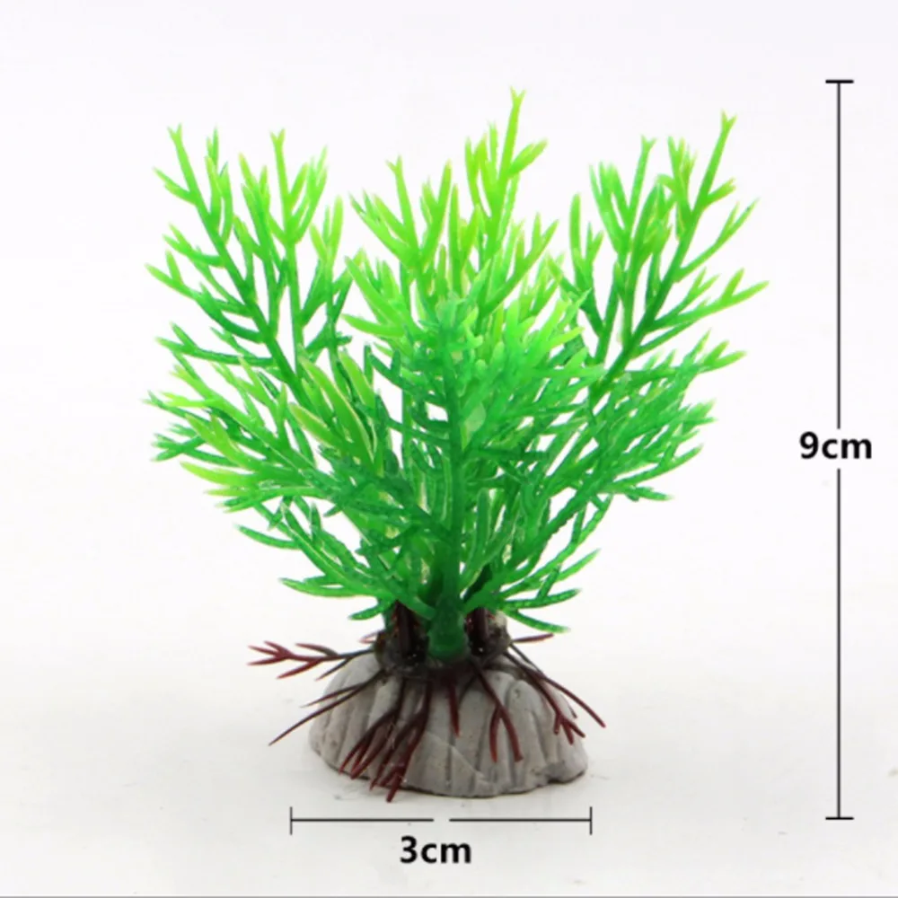 1Pcs Artificial Aquarium Plant Decoration Fish Tank Submersible Flower Grass Ornament 2 Colors Optional Aquarium Ornament Decor