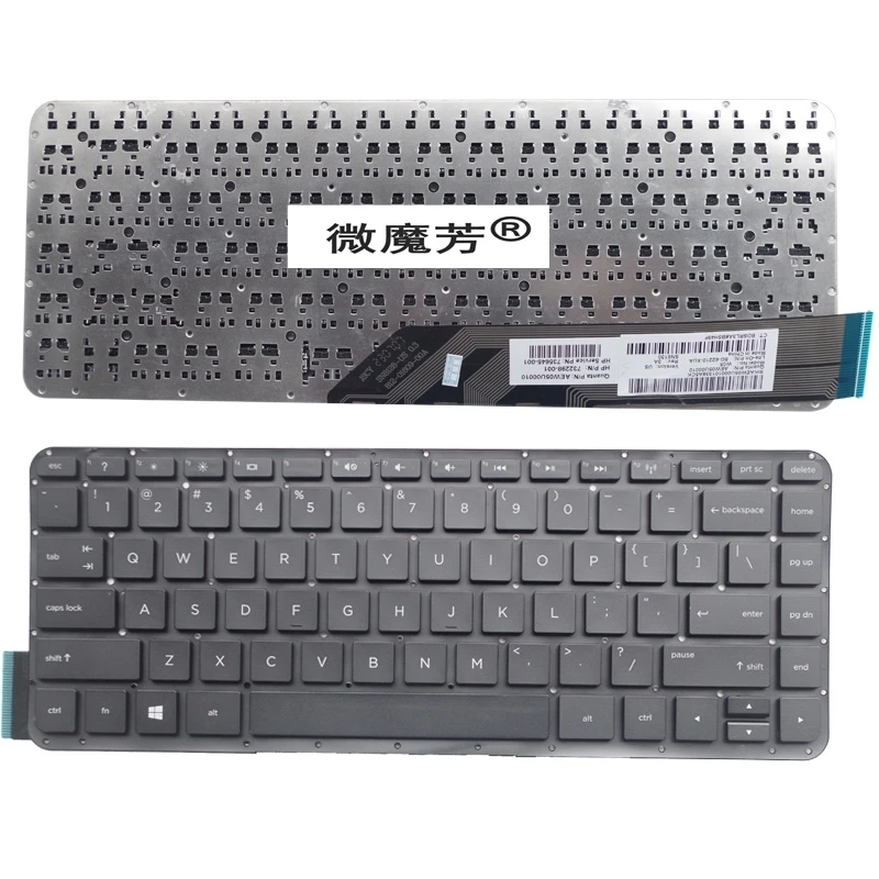 

US New English FOR HP FOR Split 13-m001t M010DX M110DX 13-G 13-F 13-M000 X2 13-M100 X2 SG-62210-XUA SN8128 Replace Laptop Keyboa