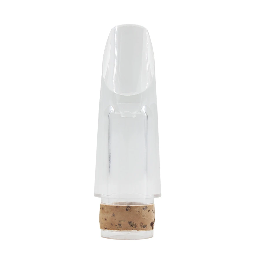 Transparent Bb Clarinet Mouthpiece Clear Acrylic Material with Cork Professional Woodwind Instruments Parts & Accessories