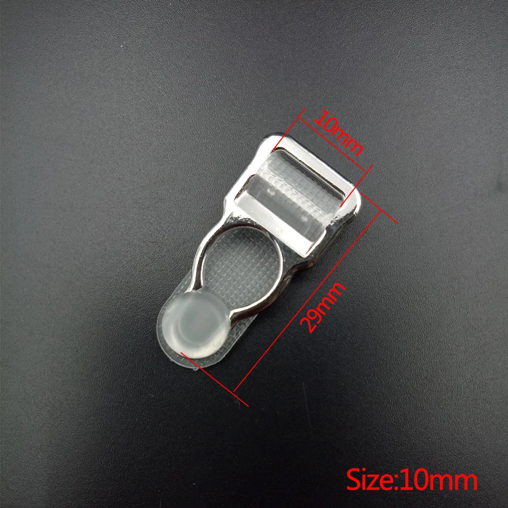 10mm 100Pcs Nickel-free Garter Clip Suspender Metal Belt End Buckle Strump-Straps Holder Clasps Making Garment DIY Accessories