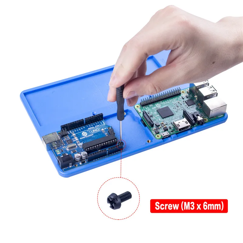 Sunfounder-parafusos de nylon para arduino, 210 peças, variados, m3 m2.5, espaçadores de porcas, para arduino, raspberry pi, aeronaves fpv, rc, drone, pc, mods