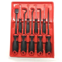 9pc Scraper & Pick Hook Gasket Scraping Hose Removal Garage Workshop Tool Set