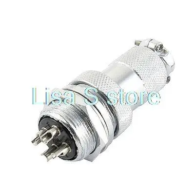 GX20-4 Ac 250V 10A 19 Mm Draad 4Pin Metalen Mannelijke Vrouwelijke Luchtvaart Connector
